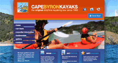 Desktop Screenshot of capebyronkayaks.com