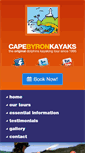 Mobile Screenshot of capebyronkayaks.com